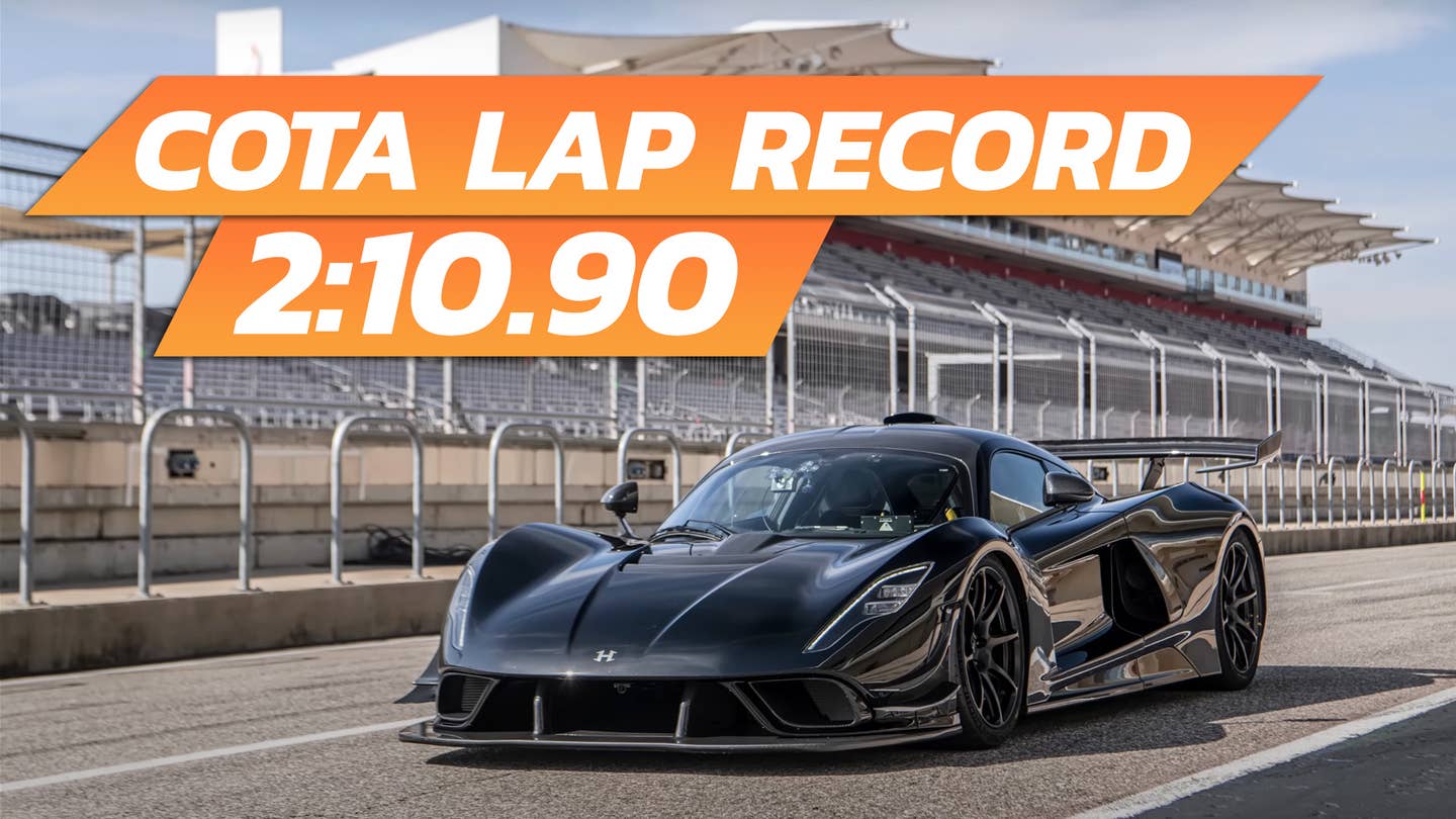1,817-HP Hennessey Venom F5 Revolution Looks a Handful While Setting COTA Lap Record