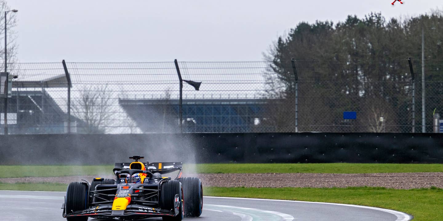 Watch the World’s Fastest Camera Drone Chase an F1 Car at 200 MPH