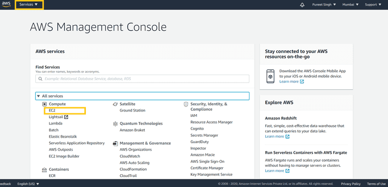 AWS Management Console