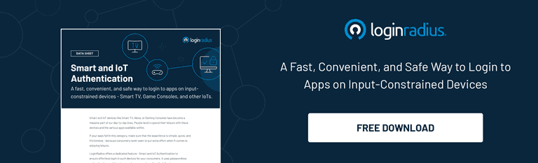 Loginradius IOT Smart Authentication Datasheet