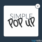 Displaying the LoginRadius interface in a pop-up
