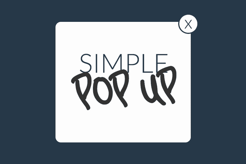 A Simple Popup Tutorial